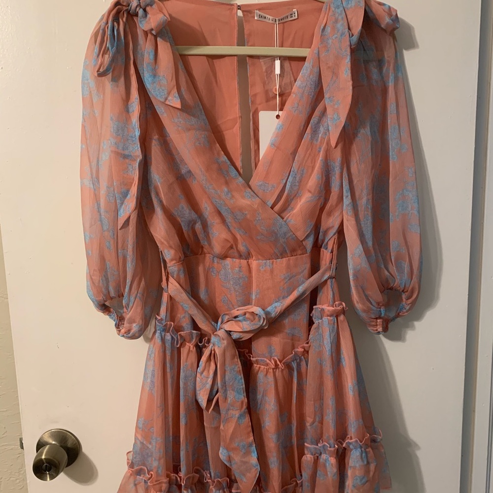 NWT! Saints and Secrets long sleeve mini dress